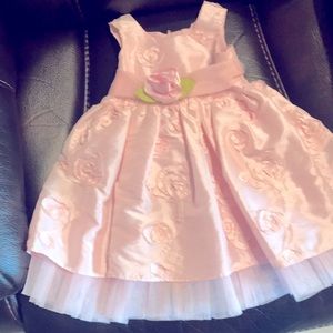 Pink Dress with florettes